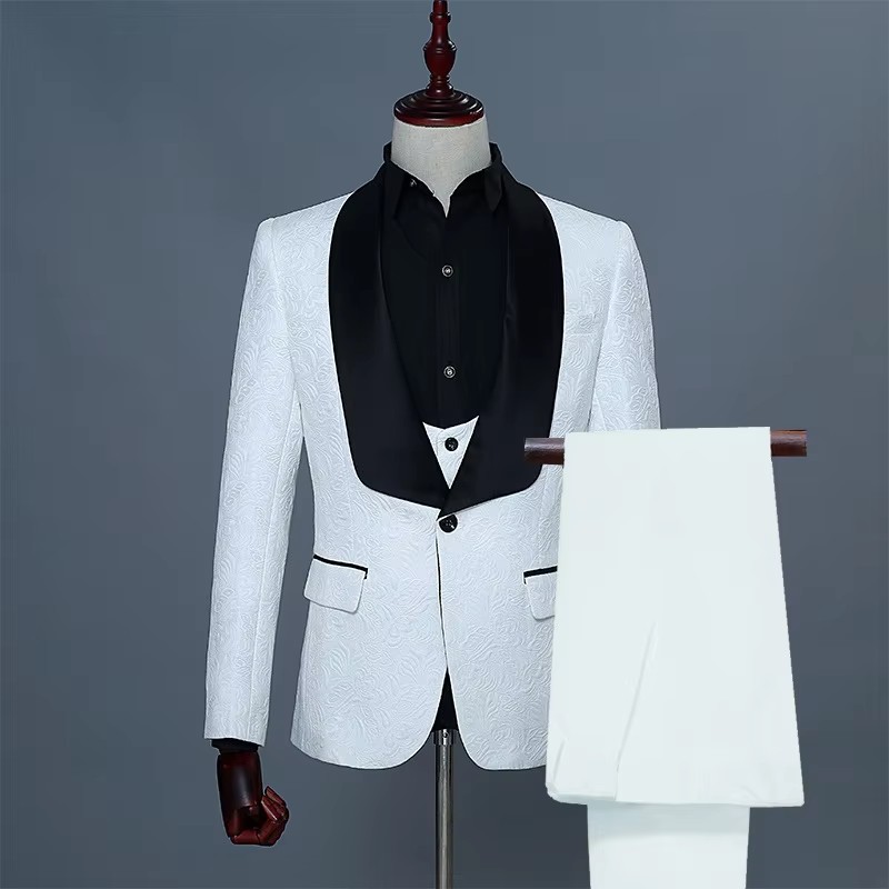 Men's Pink & White Slim Fit Th - огляд і ціна Men Formal Wear Pink