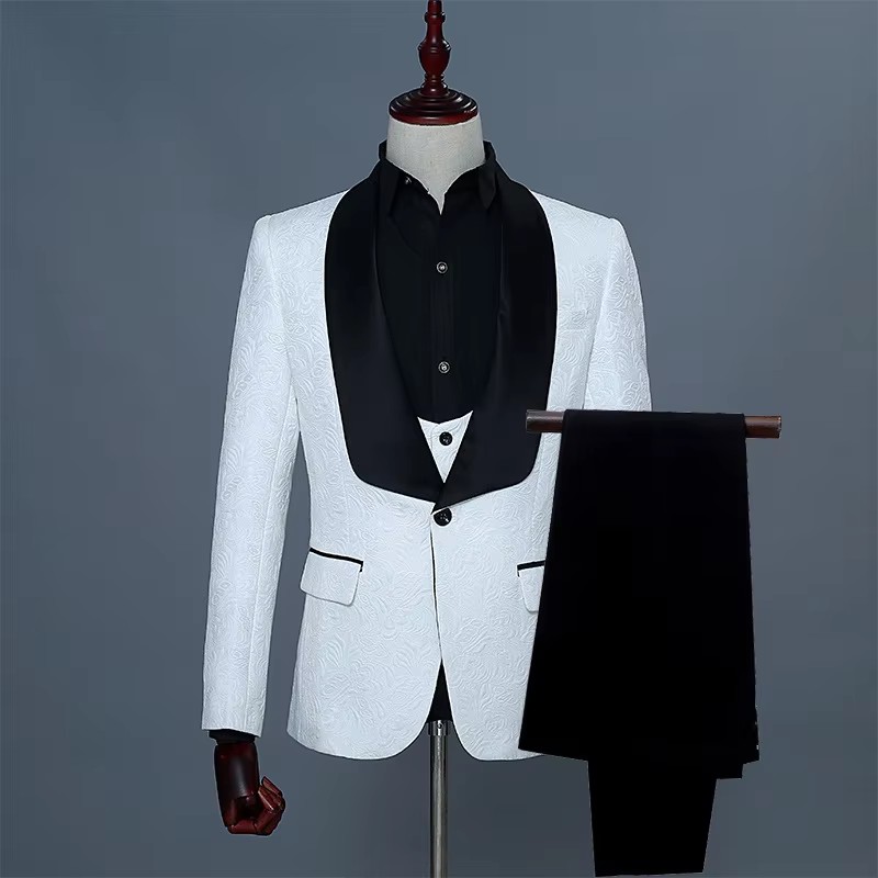 Men's Pink & White Slim Fit Th - огляд і ціна Men Formal Wear Pink