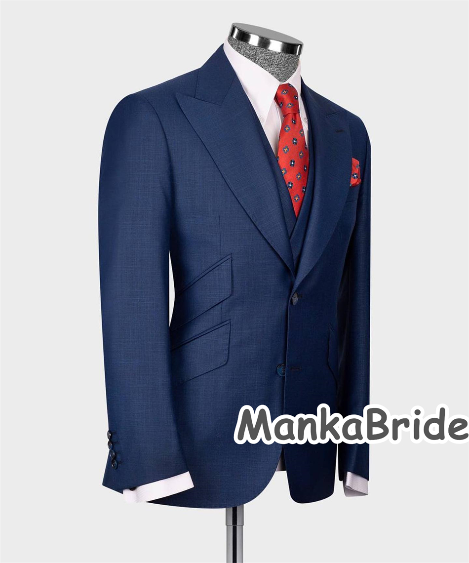 Elegant Navy Blue Classic Wedd - огляд і ціна Elegant Formal Men'S Wear