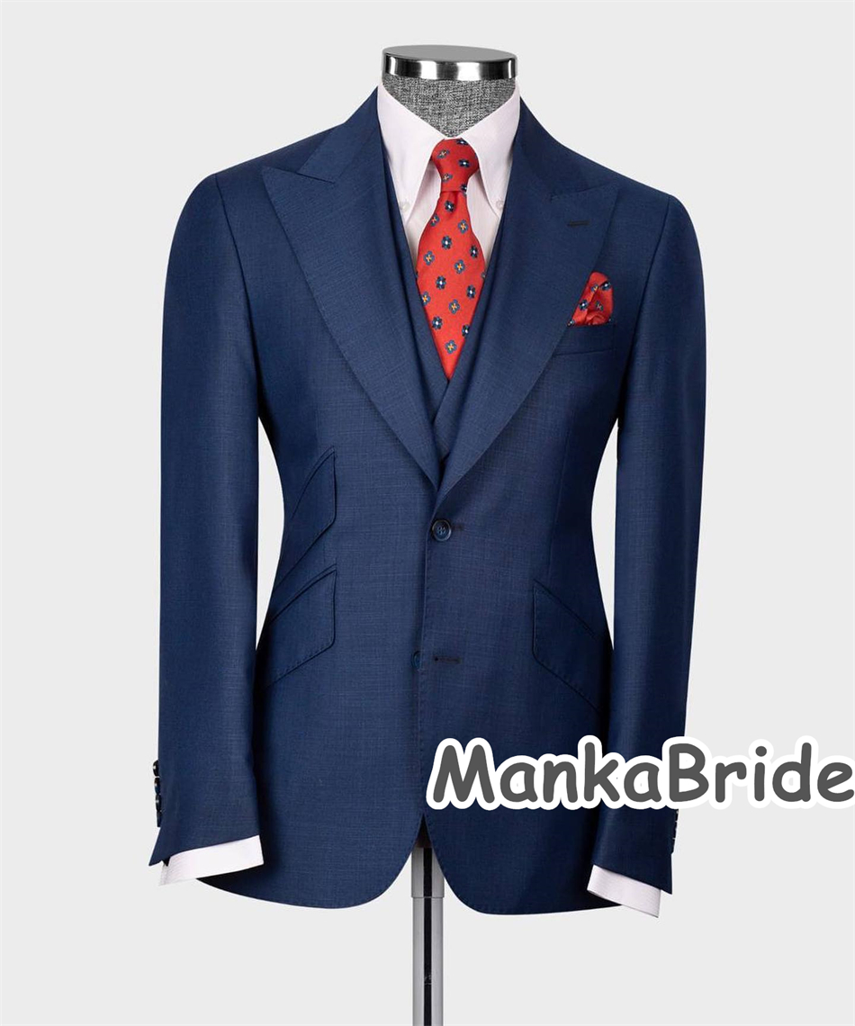 Elegant Navy Blue Classic Wedd - огляд і ціна Elegant Formal Men'S Wear