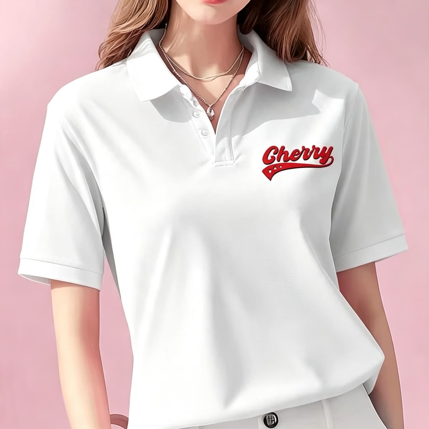 Casual White Unisex Polo Blous - огляд і ціна Men'S Polo Formal Wear