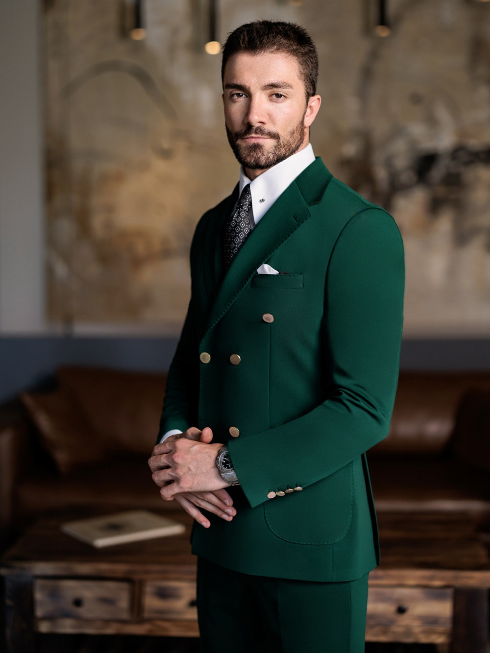 Green Formal Man Slim Fit Suit - огляд і ціна Elegant Formal Men'S Wear