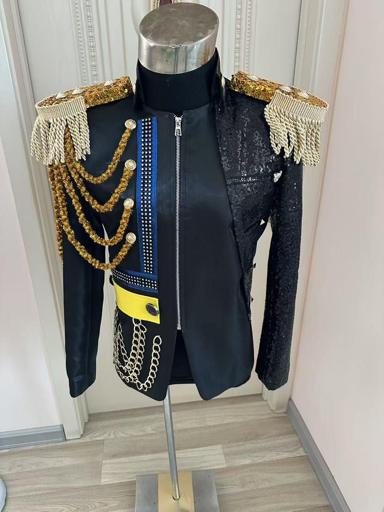 New Men Tassel Royal Jacket We - огляд і ціна Men Formal Party Wear Dress