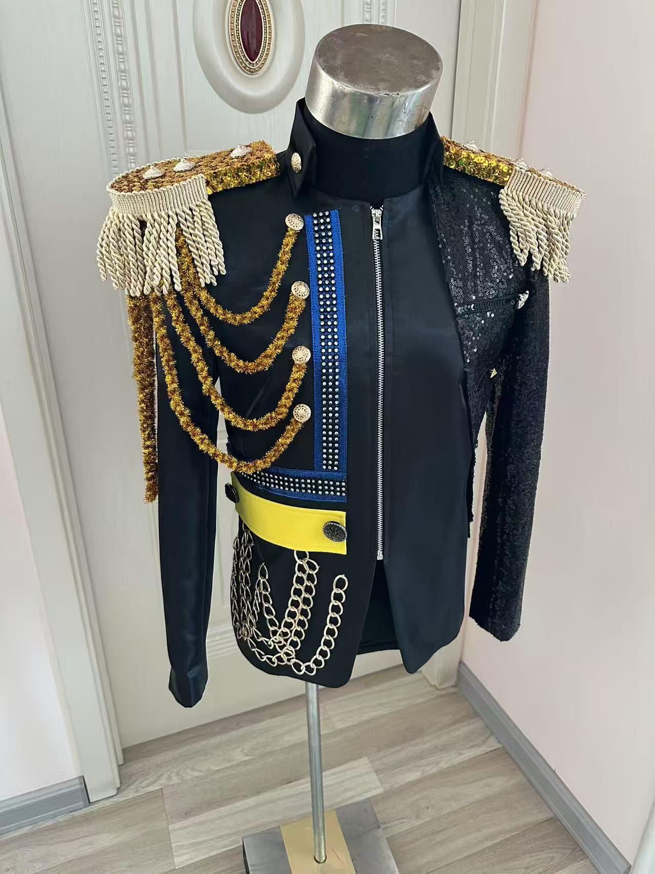 New Men Tassel Royal Jacket We - огляд і ціна Men Formal Party Wear Dress