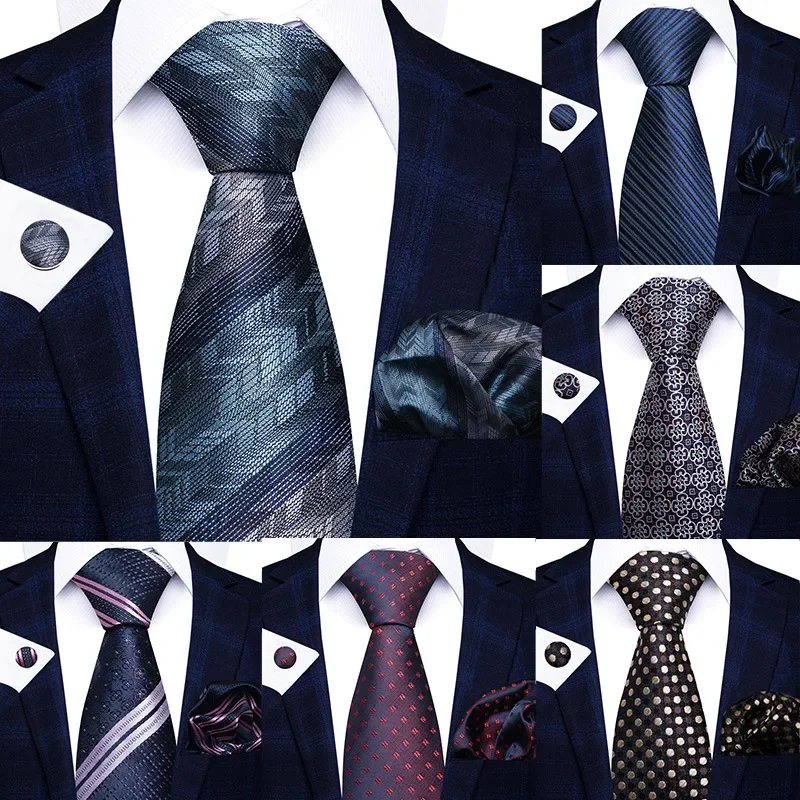 High-grade Polyester Silk Tie  - огляд і ціна Men Formal Wear With Scarf