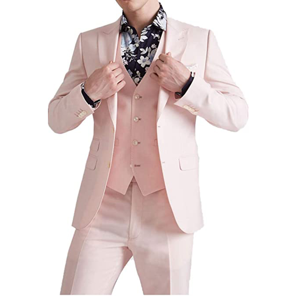 Summer Pink Suits Groom Wear S - огляд і ціна Men Formal Wear Pink