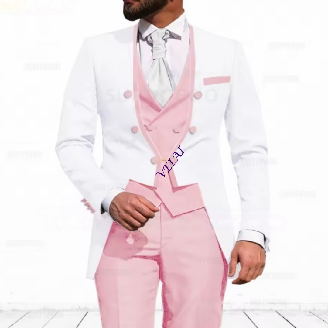 Customized Sky Blue 3-Piece Su - огляд і ціна Elegant Formal Men'S Wear