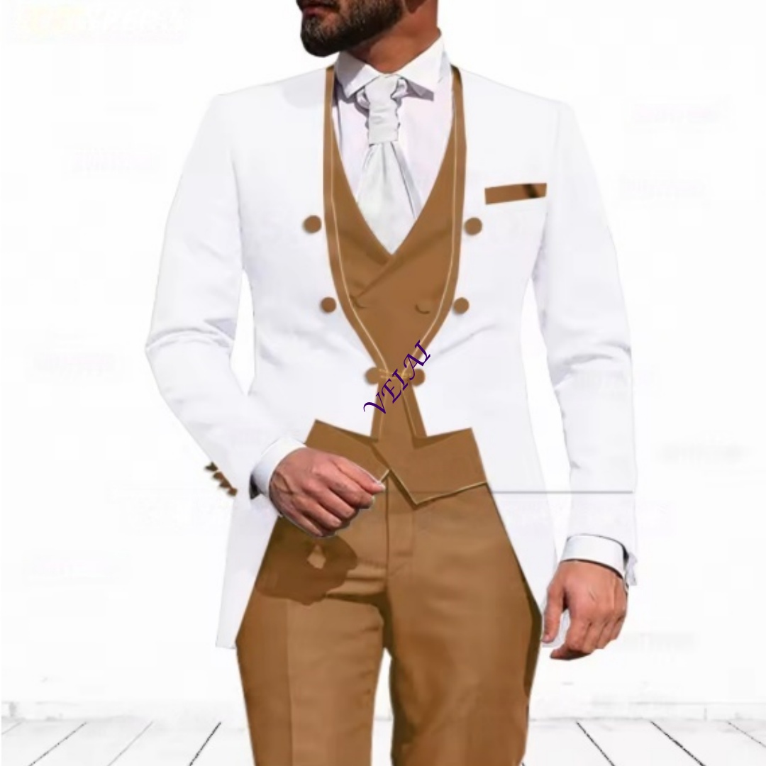 Customized Sky Blue 3-Piece Su - огляд і ціна Elegant Formal Men'S Wear