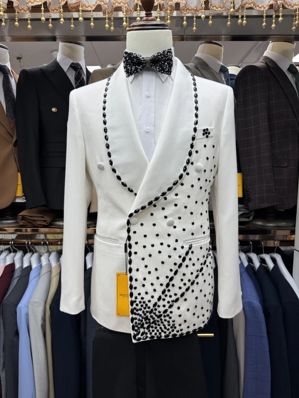 White Groom Men Suit Set 2 Pie - огляд і ціна Formal Wear For Men Black Suit