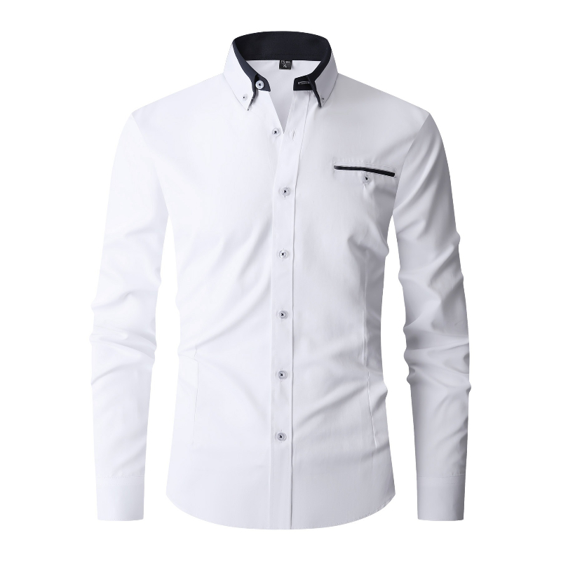 Men Formal Shirt Long Sleeve O - огляд і ціна Mens Formal