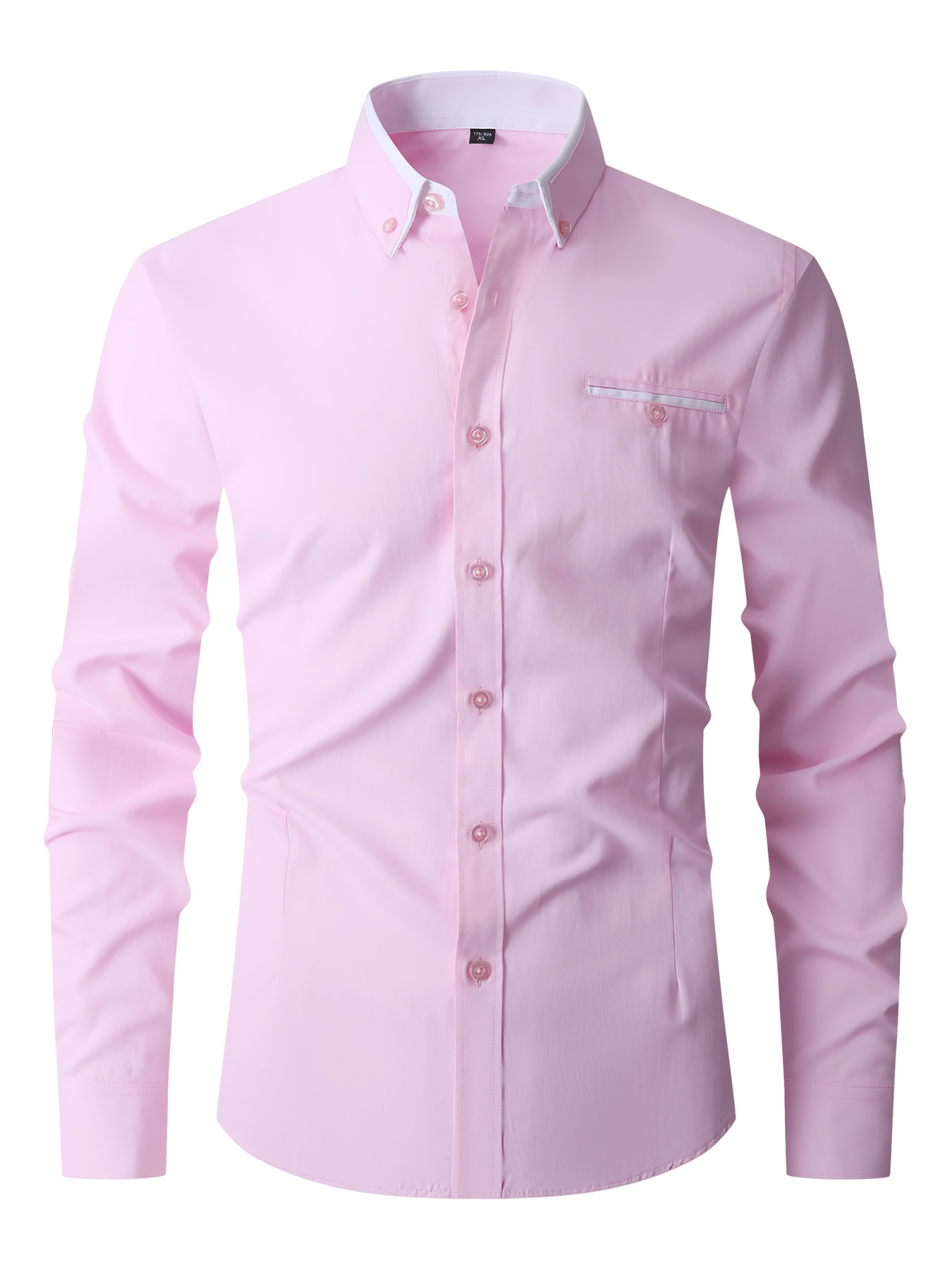 Men Formal Shirt Long Sleeve O - огляд і ціна Mens Formal