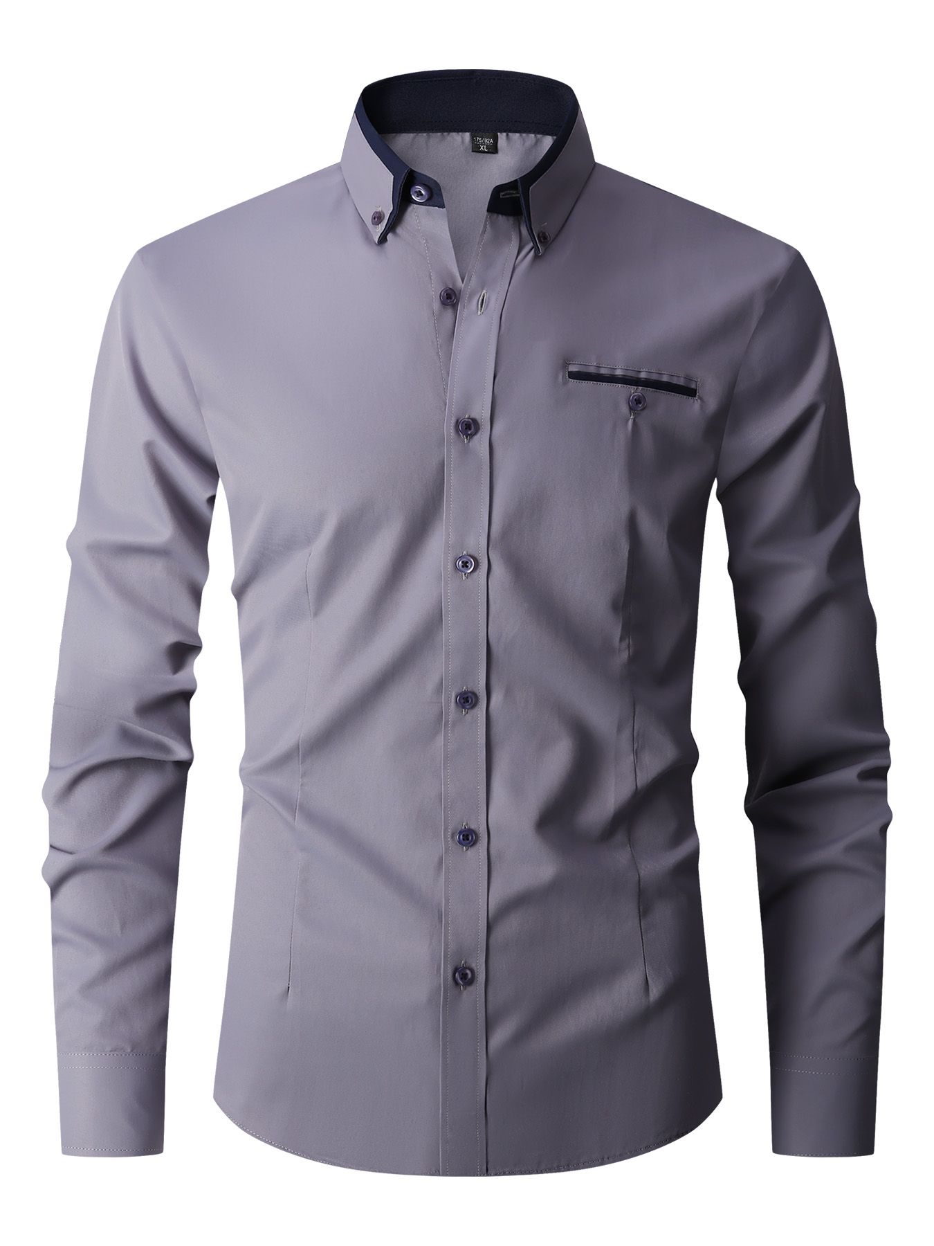 Men Formal Shirt Long Sleeve O - огляд і ціна Mens Formal