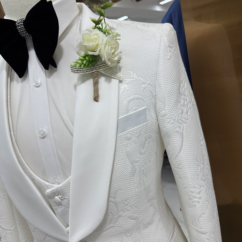 Men Wedding Suit White 3 Piece - огляд і ціна Formal Wear For Men Black Suit