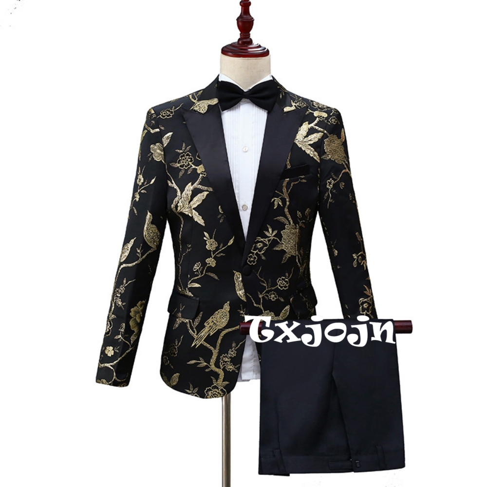 2026 New Exquisite Jacquard Su - огляд і ціна Men Formal Wear Outfits