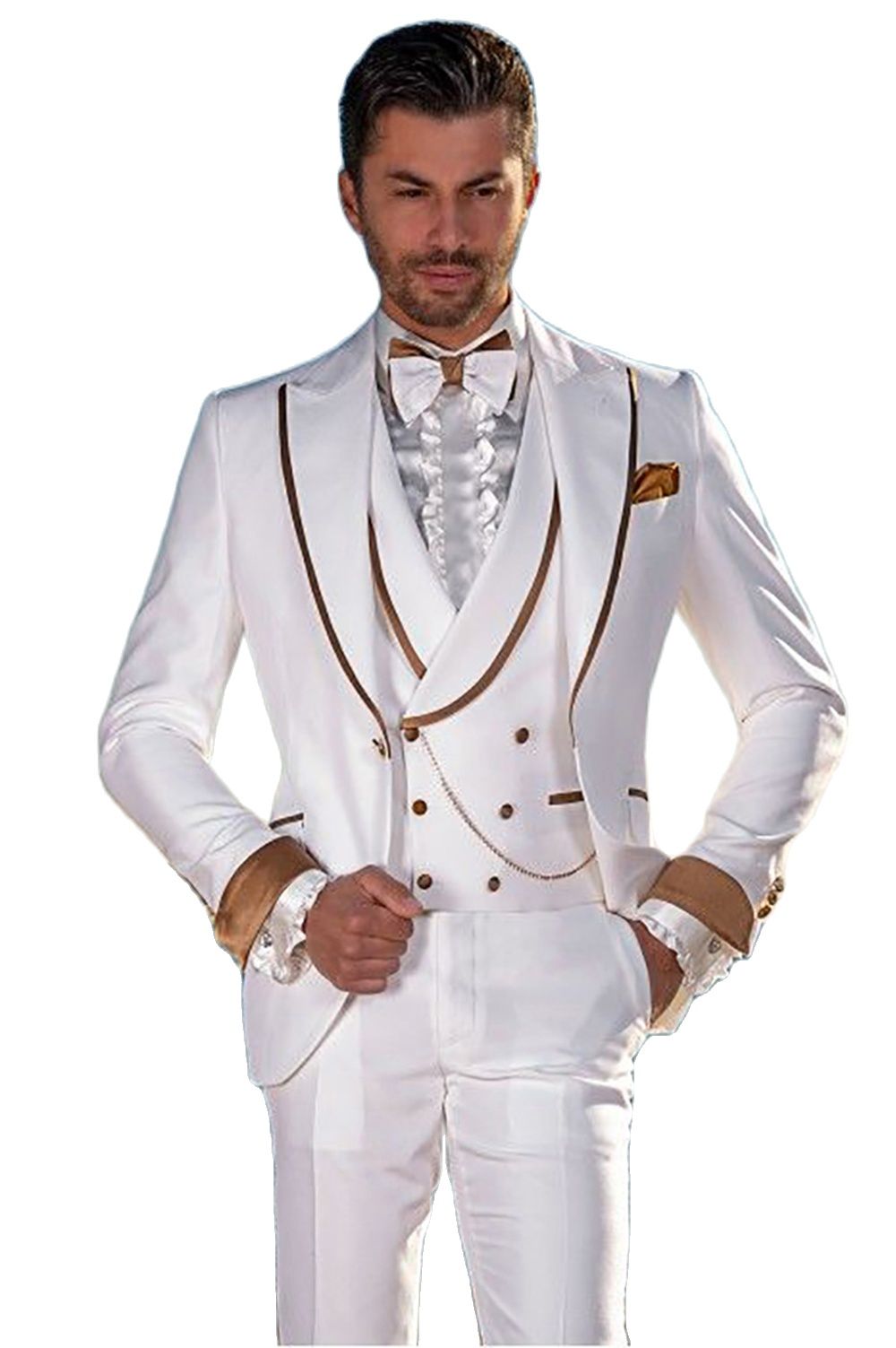 Custom Made White Men Suits We - огляд і ціна Men Formal Party Wear Dress