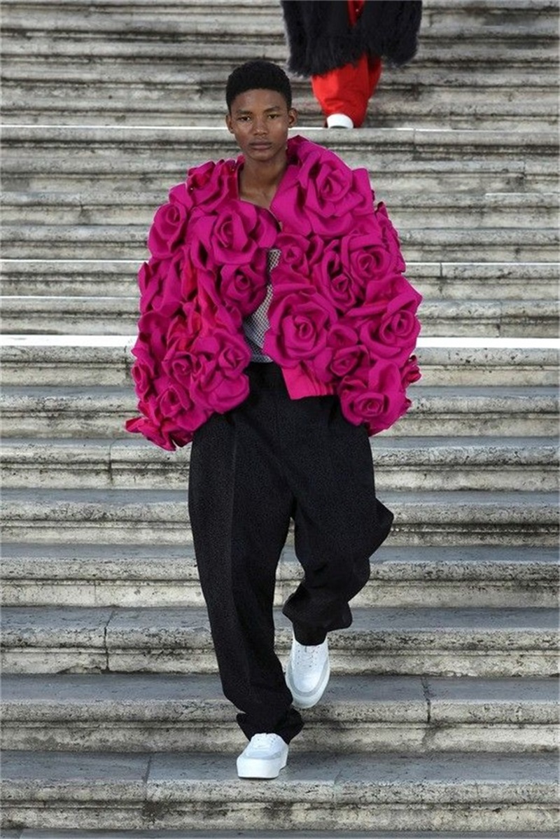 Rose Pink Men Suit Pant Set 2  - огляд і ціна Men Formal Wear Pink