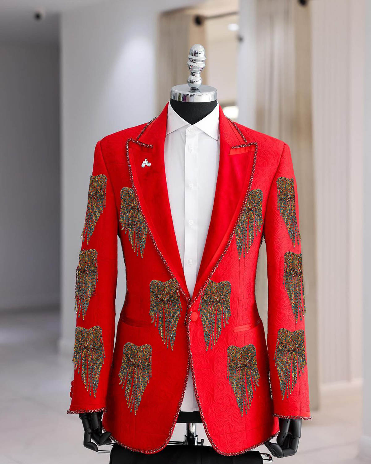 Fashion Wedding Men Suit Cryst - огляд і ціна Formal Wear For Men Black Suit