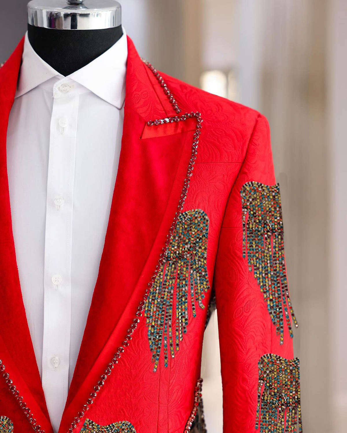 Fashion Wedding Men Suit Cryst - огляд і ціна Formal Wear For Men Black Suit