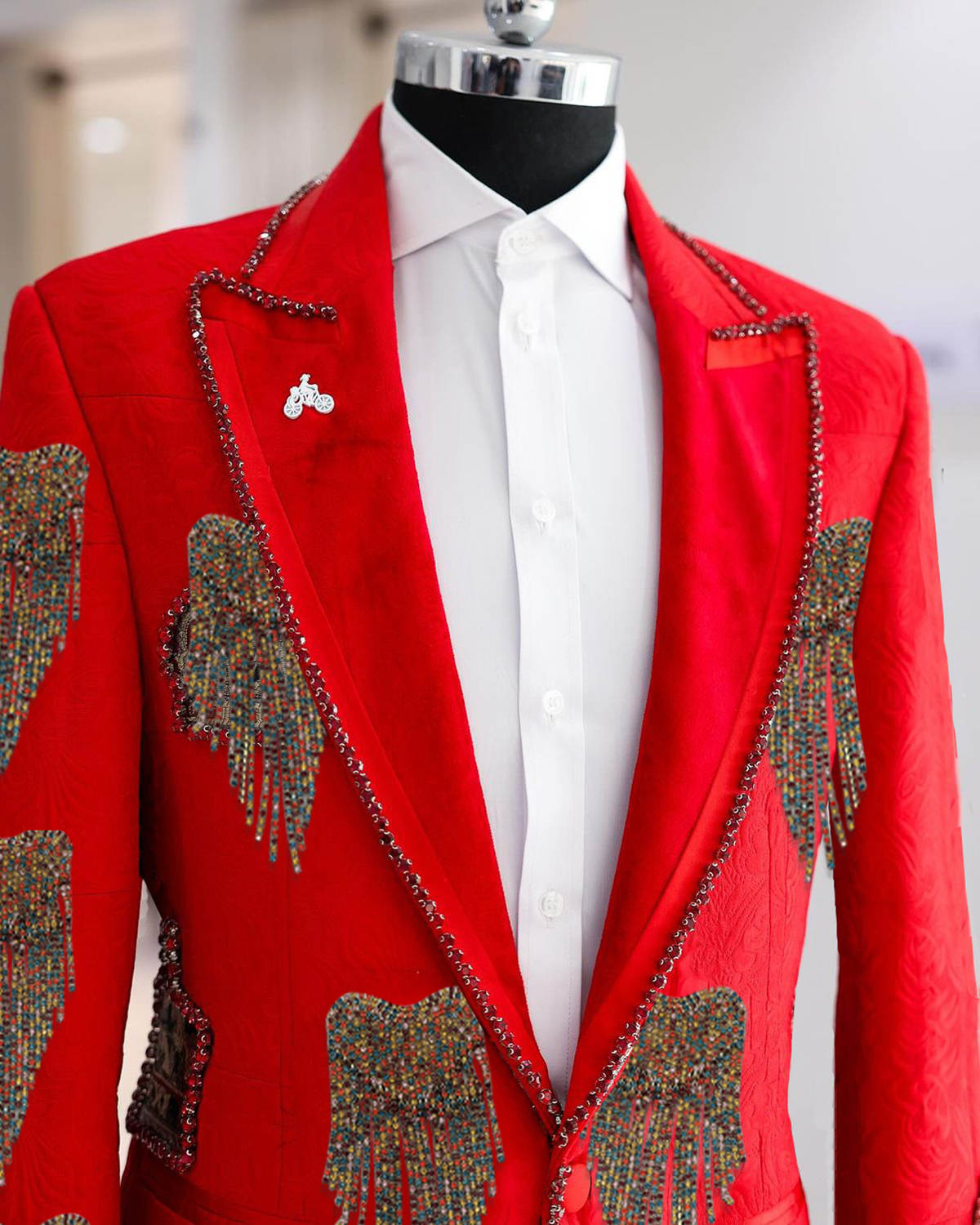 Fashion Wedding Men Suit Cryst - огляд і ціна Formal Wear For Men Black Suit