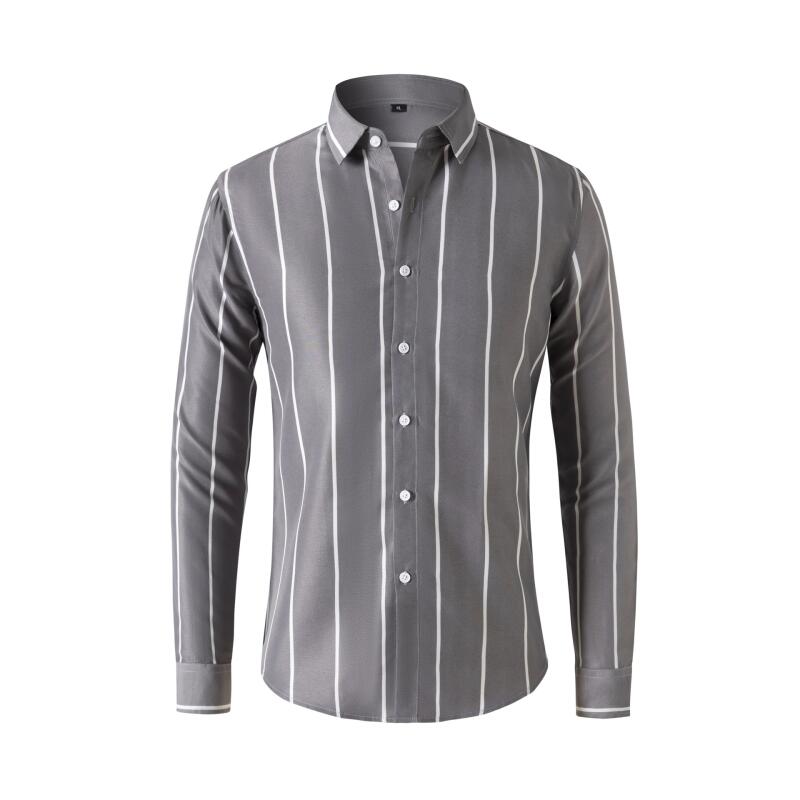 Men's Striped Dress Shirt Long - огляд і ціна Mens Formal