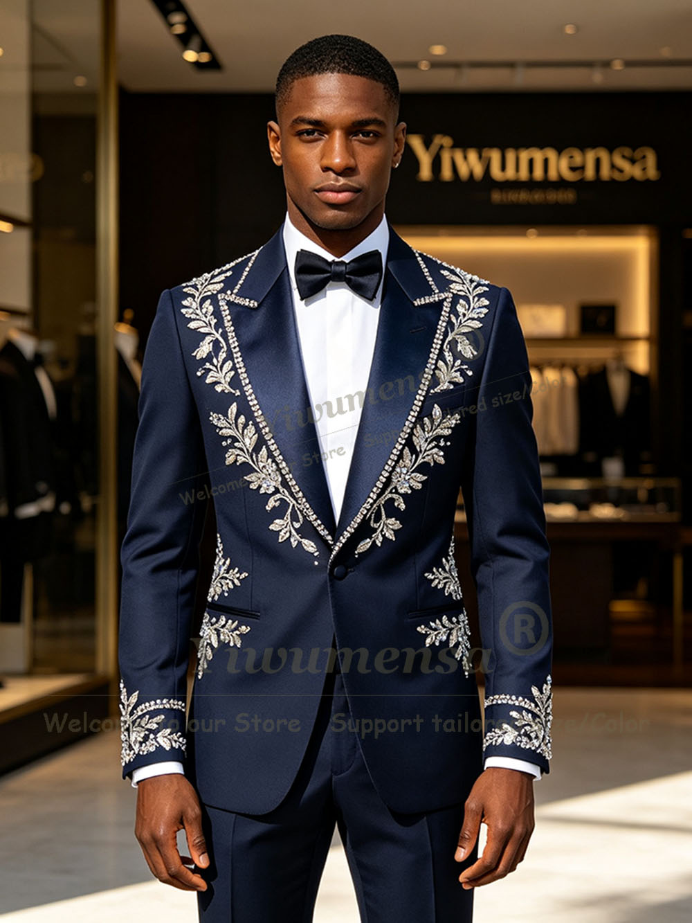 Elegant Nvay Blue Suits Men 2  - огляд і ціна Elegant Formal Men'S Wear
