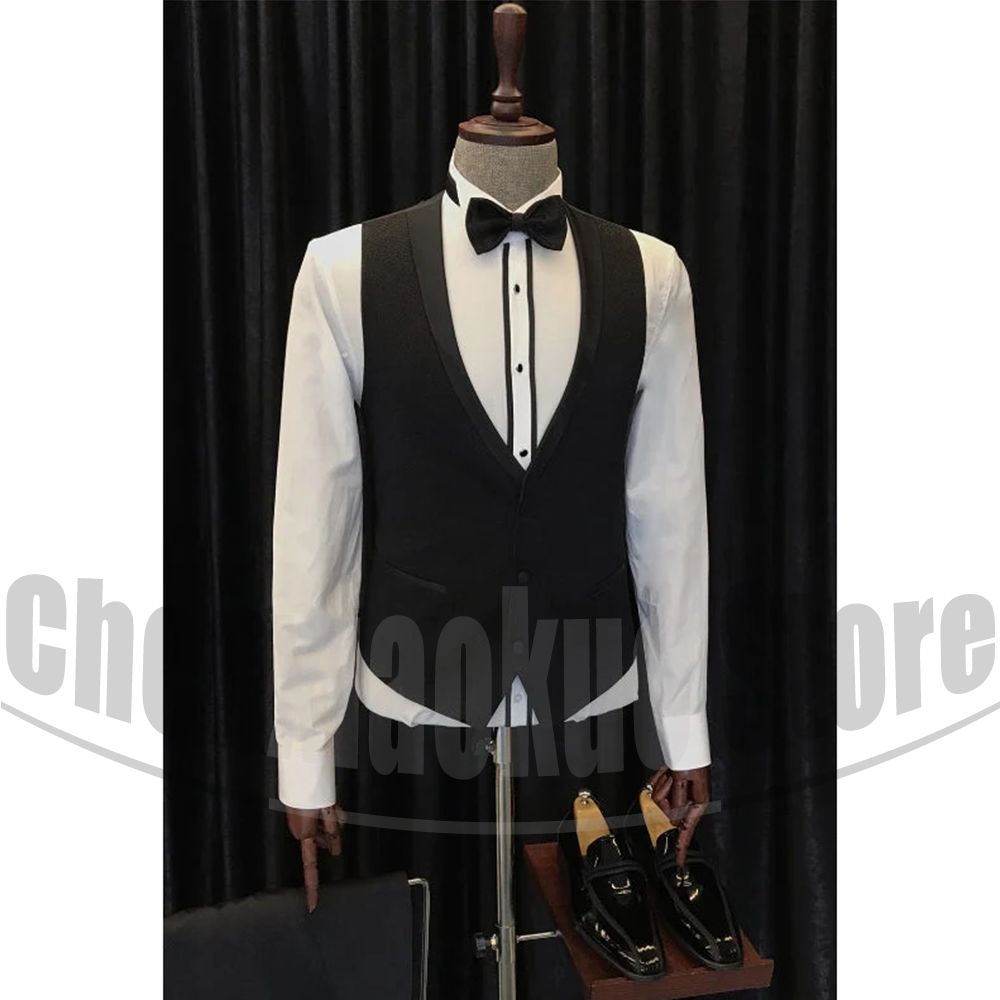 Black Men Suits Chic Shawl Lap - огляд і ціна Elegant Formal Men'S Wear