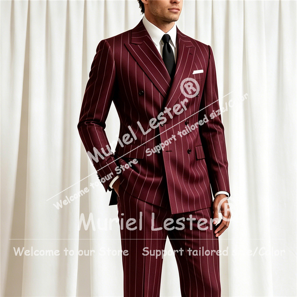 Elegant Stripes Suit Men 2 Pie - огляд і ціна Elegant Formal Men'S Wear