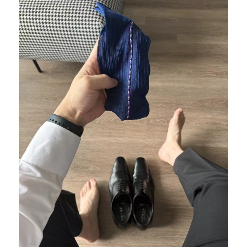 Male Dress Socks Blue Black Fo - огляд і ціна Men Formal Party Wear Dress