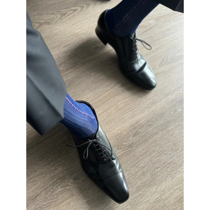 Male Dress Socks Blue Black Fo - огляд і ціна Men Formal Party Wear Dress