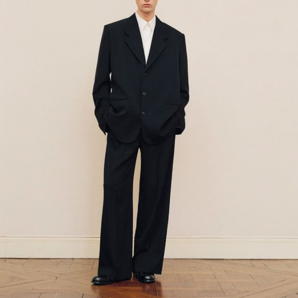 Men's Black Oversized Suit Set - огляд і ціна Formal Wear For Men Black Suit
