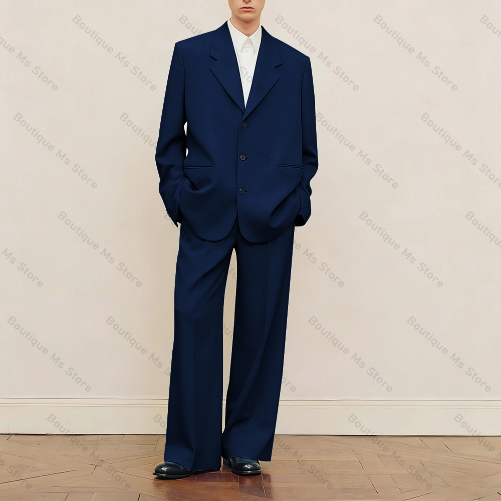Men's Black Oversized Suit Set - огляд і ціна Formal Wear For Men Black Suit