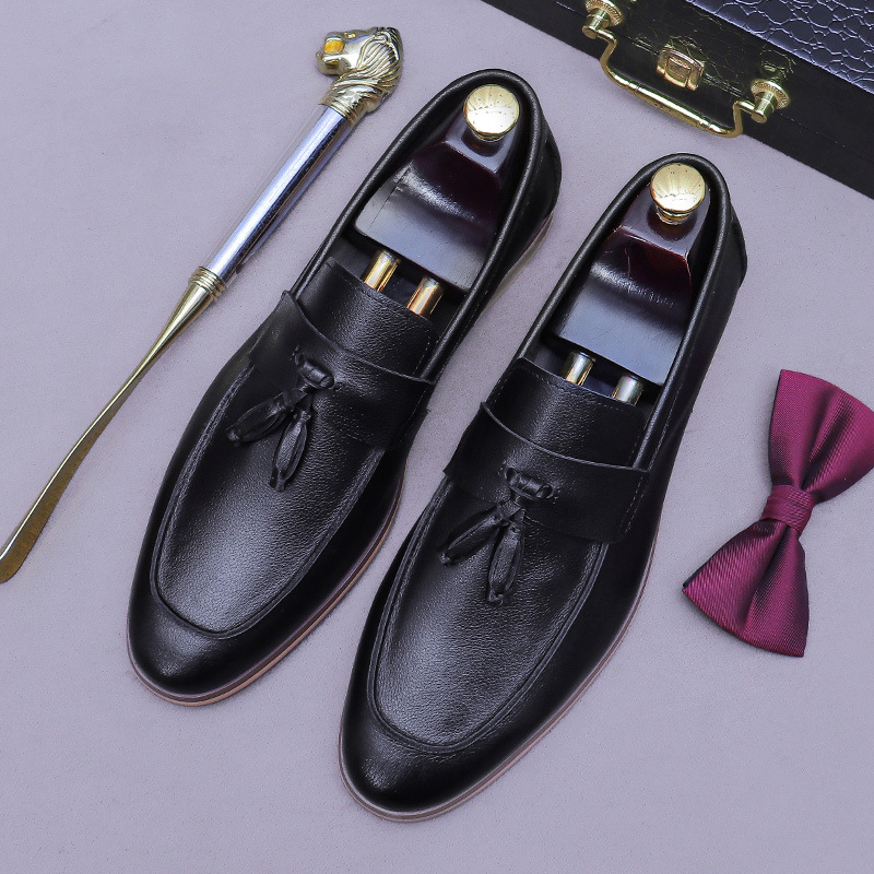 Men Tassel Genuine Leather Loa - огляд і ціна Men'S Formal Wear