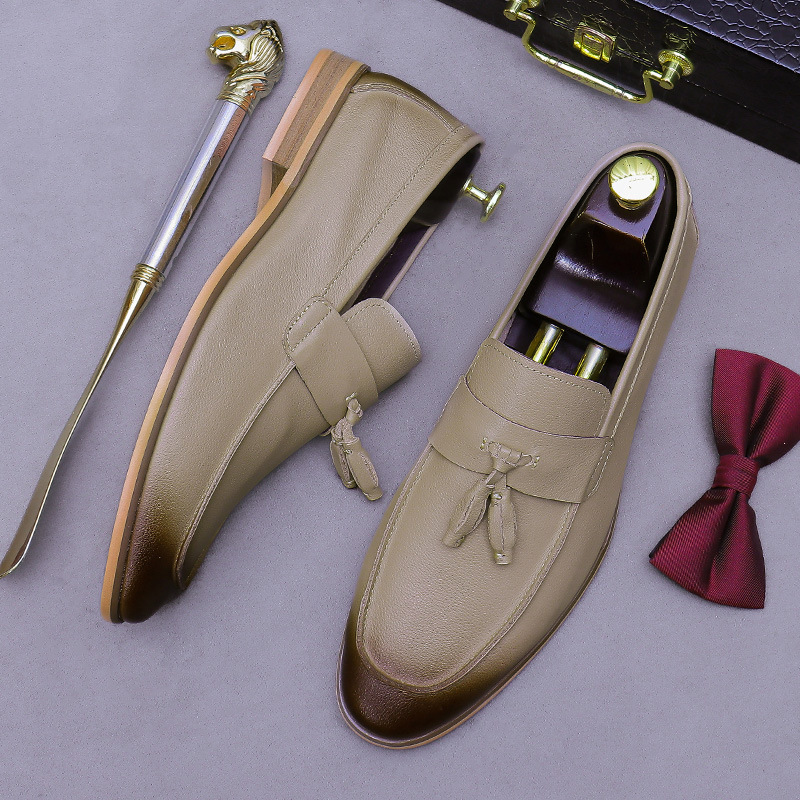 Men Tassel Genuine Leather Loa - огляд і ціна Men'S Formal Wear