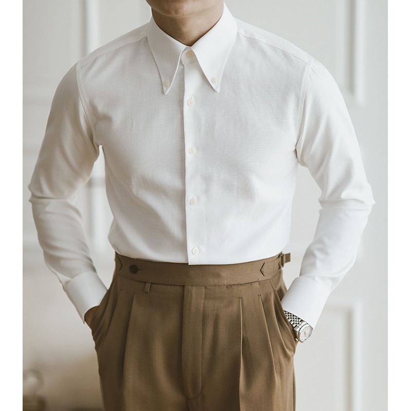 Oxford Shirt Men Long-sleeved  - огляд і ціна Mens Formal