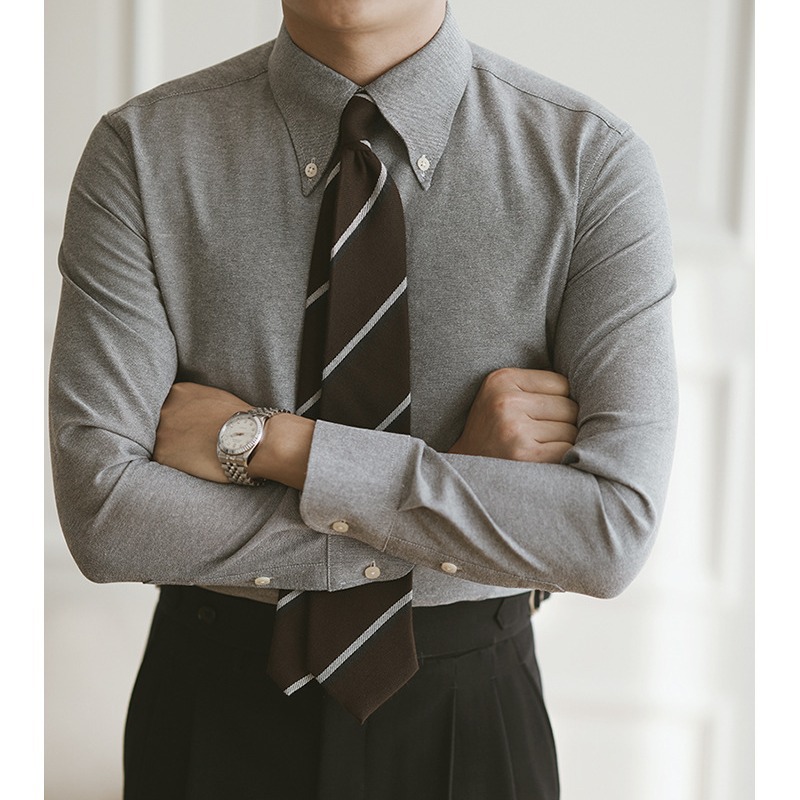 Oxford Shirt Men Long-sleeved  - огляд і ціна Mens Formal